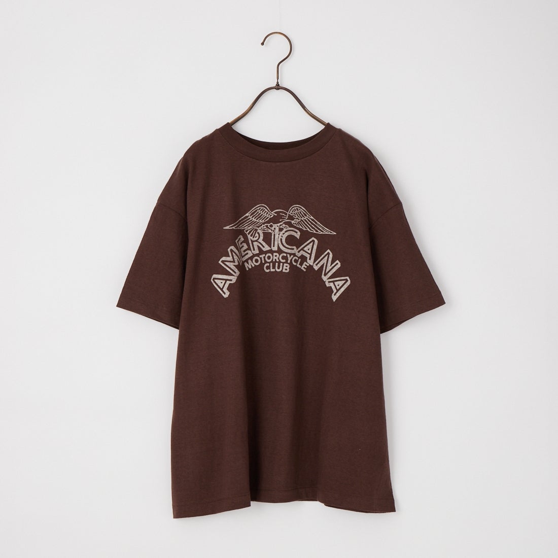 Americana [アメリカーナ] プリントTシャツ [BRF-808A-8] Dﾌﾞﾗｳﾝ