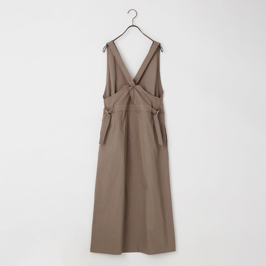 KHA:KI [カーキ] Vネックジャンパードレス [MIL26HOP3102] BROWN