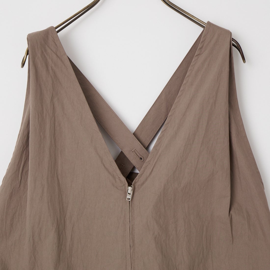 KHA:KI [カーキ] Vネックジャンパードレス [MIL26HOP3102] BROWN