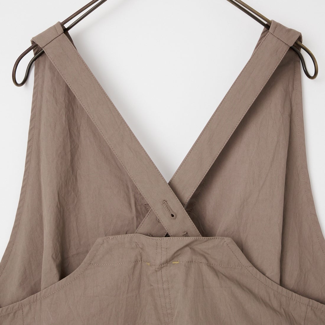 KHA:KI [カーキ] Vネックジャンパードレス [MIL26HOP3102] BROWN