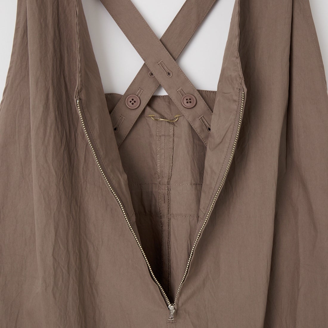 KHA:KI [カーキ] Vネックジャンパードレス [MIL26HOP3102] BROWN