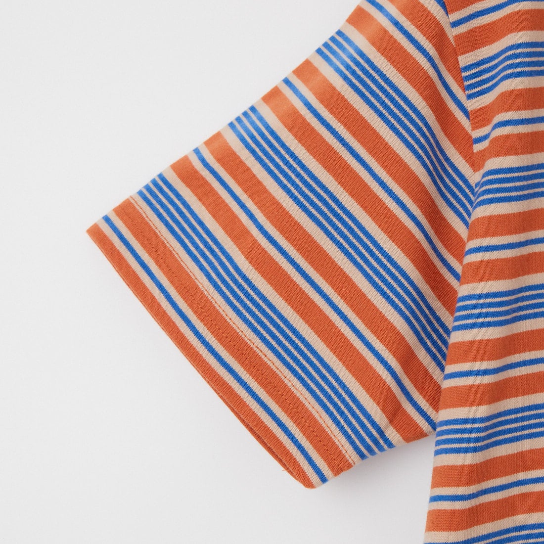 THOUSAND MILE [サウザンド マイル] ショートスリーブ コンパクトボーダーTシャツ [TM261TC00172] 93 ORG/BEG