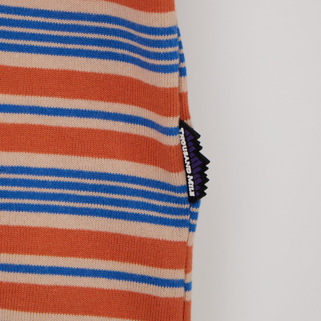 THOUSAND MILE [サウザンド マイル] ショートスリーブ コンパクトボーダーTシャツ [TM261TC00172] 93 ORG/BEG