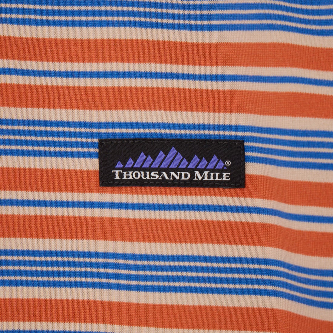 THOUSAND MILE [サウザンド マイル] ショートスリーブ コンパクトボーダーTシャツ [TM261TC00172] 93 ORG/BEG
