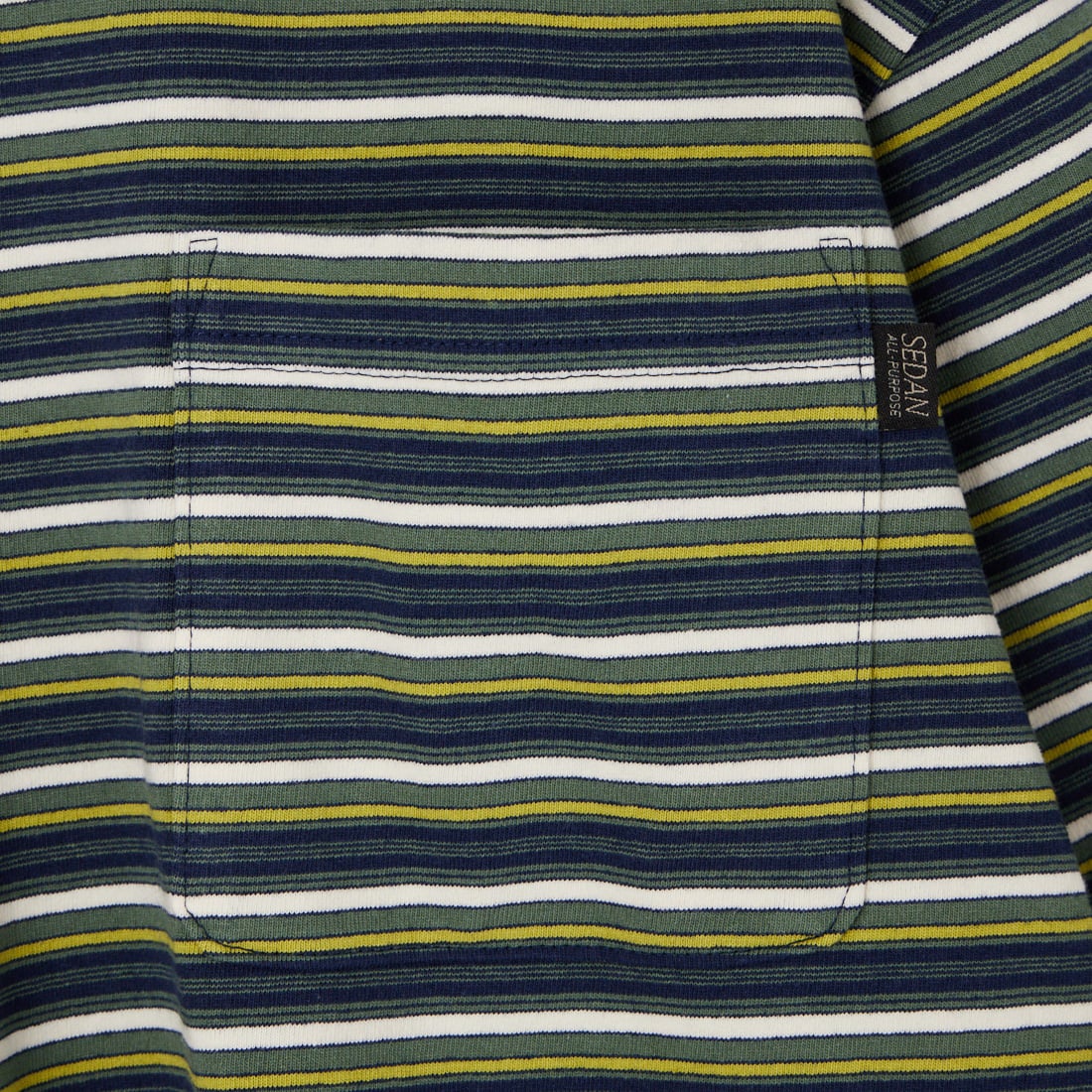 SEDAN ALL-PURPOSE [セダン オールパーパス] ストライプ ショートスリーブTシャツ [SD26S-CT07] OLV/NVY