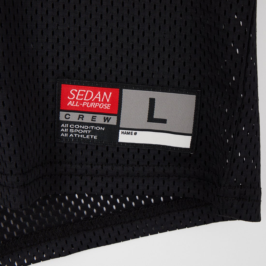 SEDAN ALL-PURPOSE [セダン オールパーパス] メッシュ フットボールTシャツ [SD26S-CT10] BLACK