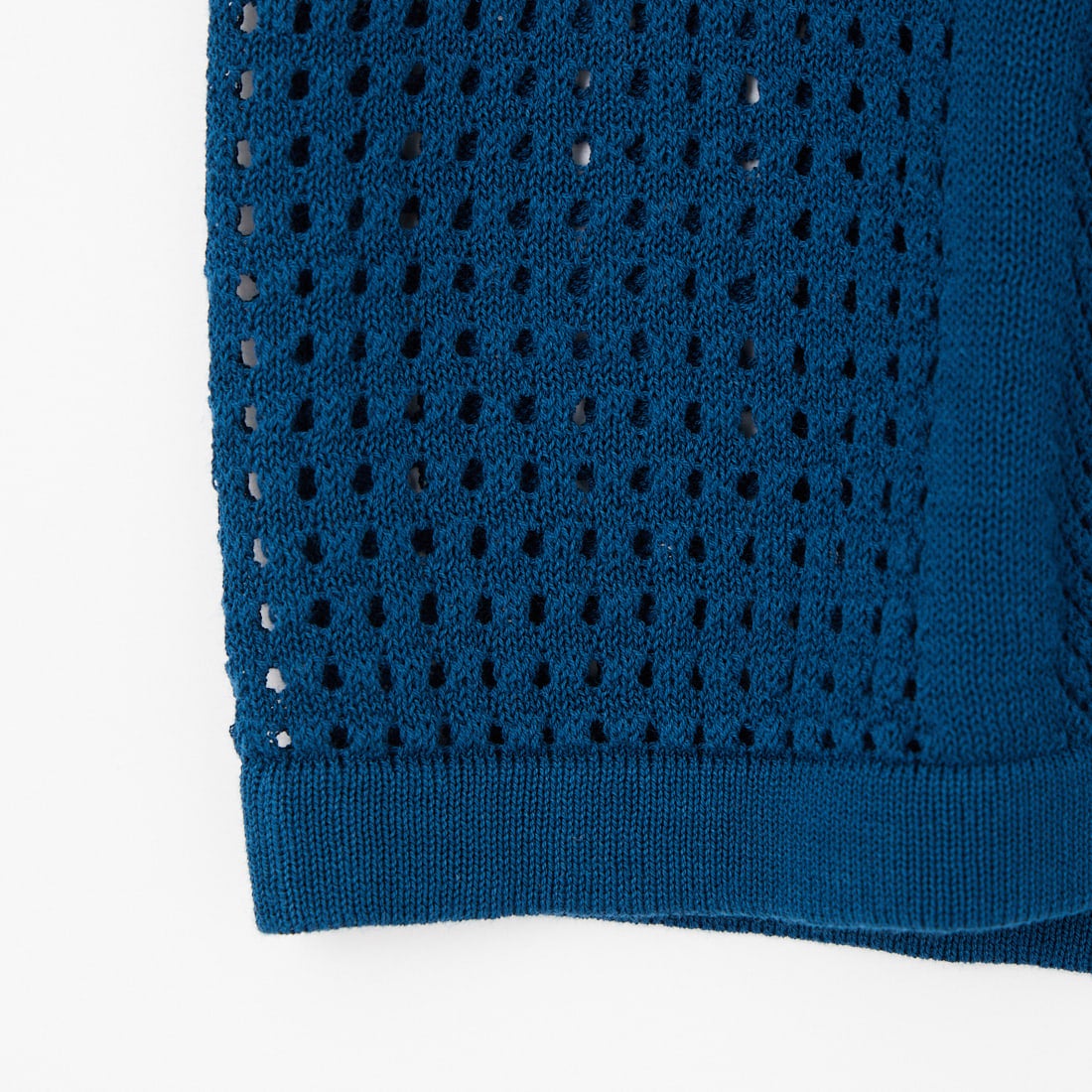 1PIU1UGUALE3 RELAX [ウノ ピゥ ウノ ウグァーレ トレ] ブロック メッシュニット 半袖Tシャツ [USK-26002] SN52 NAVY