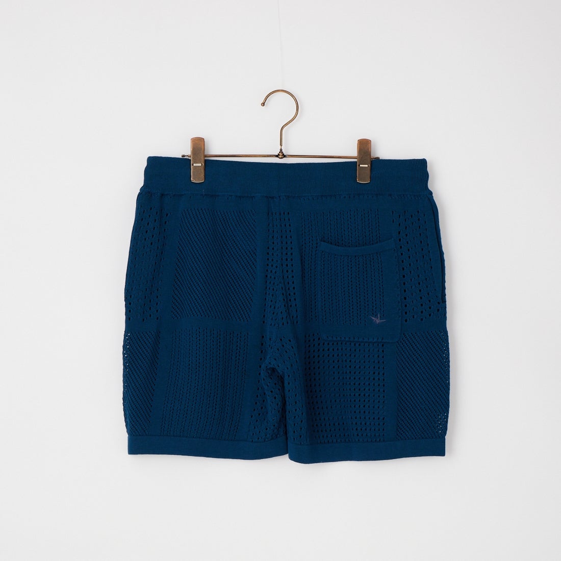 1PIU1UGUALE3 RELAX [ウノ ピゥ ウノ ウグァーレ トレ] ブロック メッシュニット ショーツ [USK-26003] SN52 NAVY