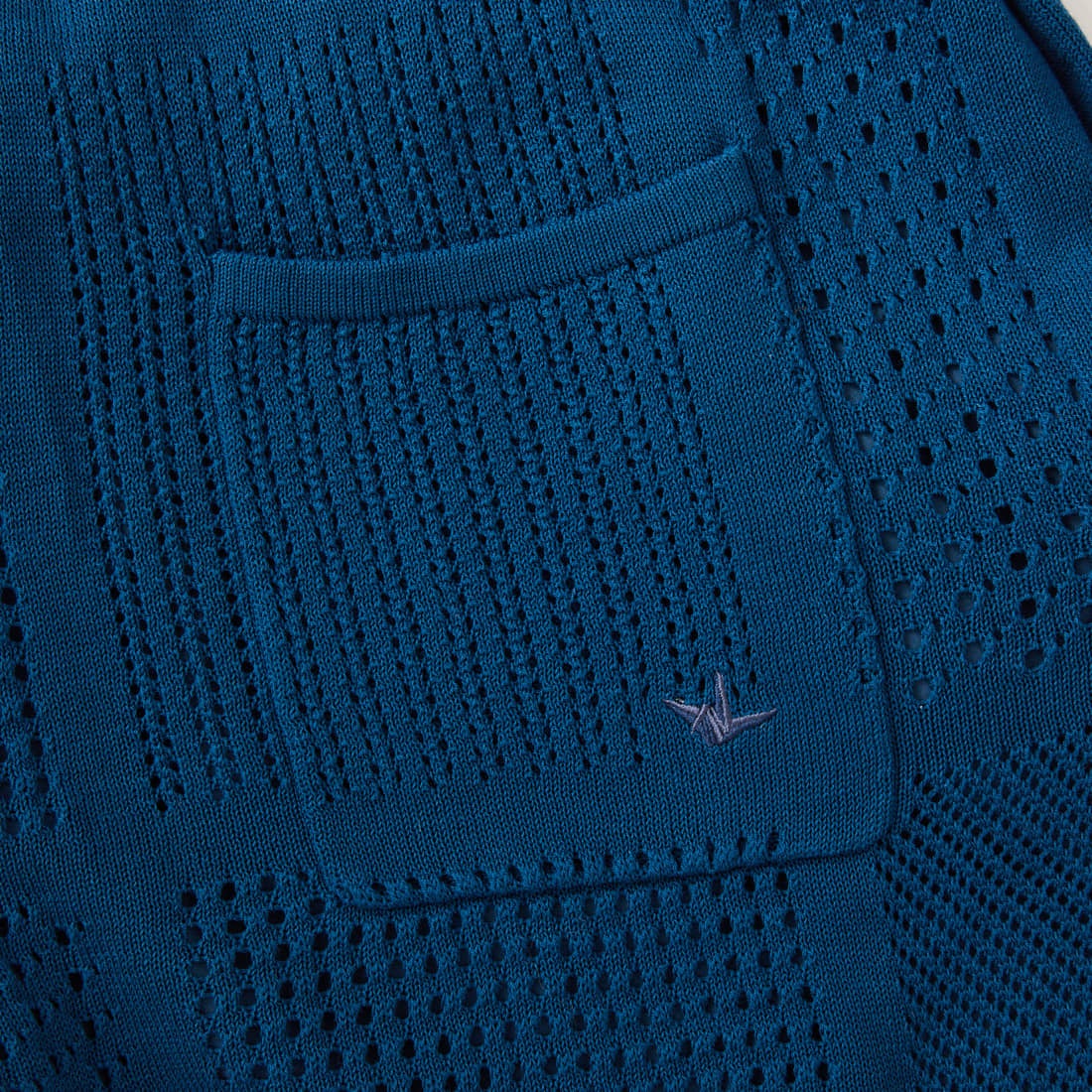 1PIU1UGUALE3 RELAX [ウノ ピゥ ウノ ウグァーレ トレ] ブロック メッシュニット ショーツ [USK-26003] SN52 NAVY