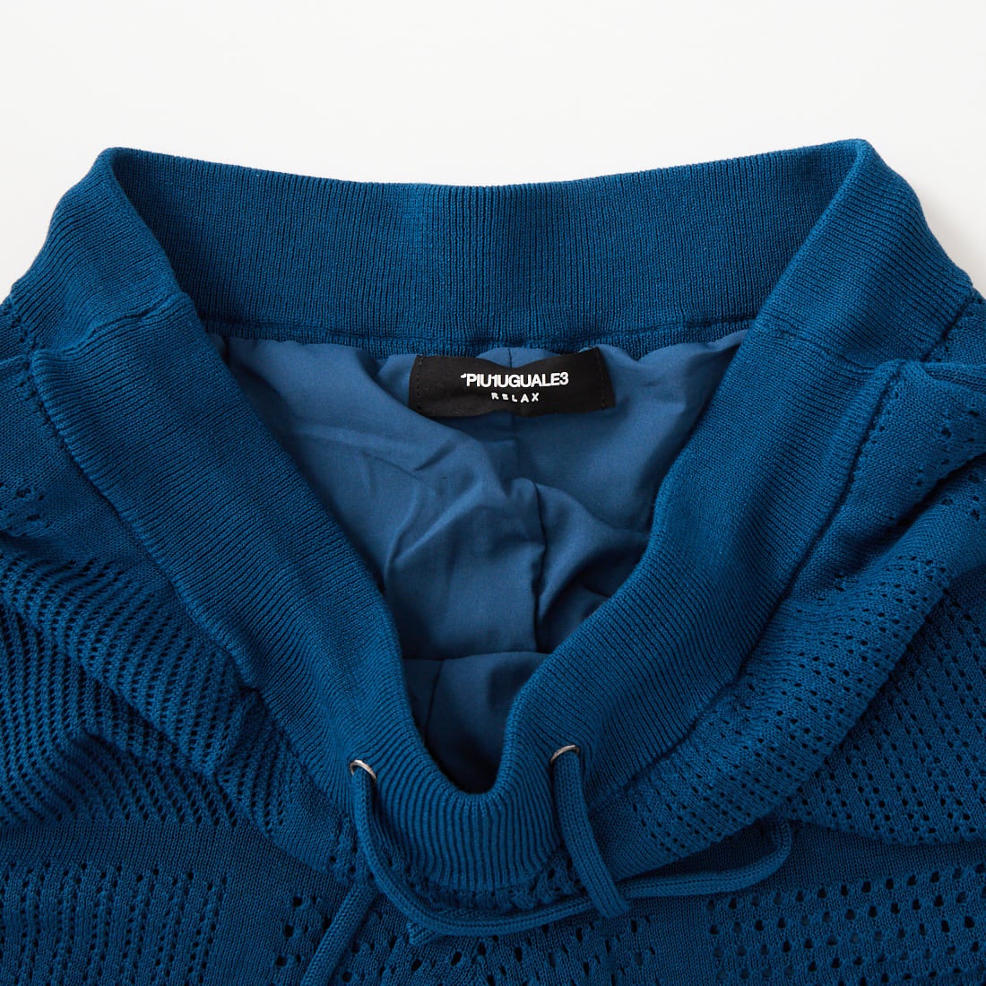 1PIU1UGUALE3 RELAX [ウノ ピゥ ウノ ウグァーレ トレ] ブロック メッシュニット ショーツ [USK-26003] SN52 NAVY