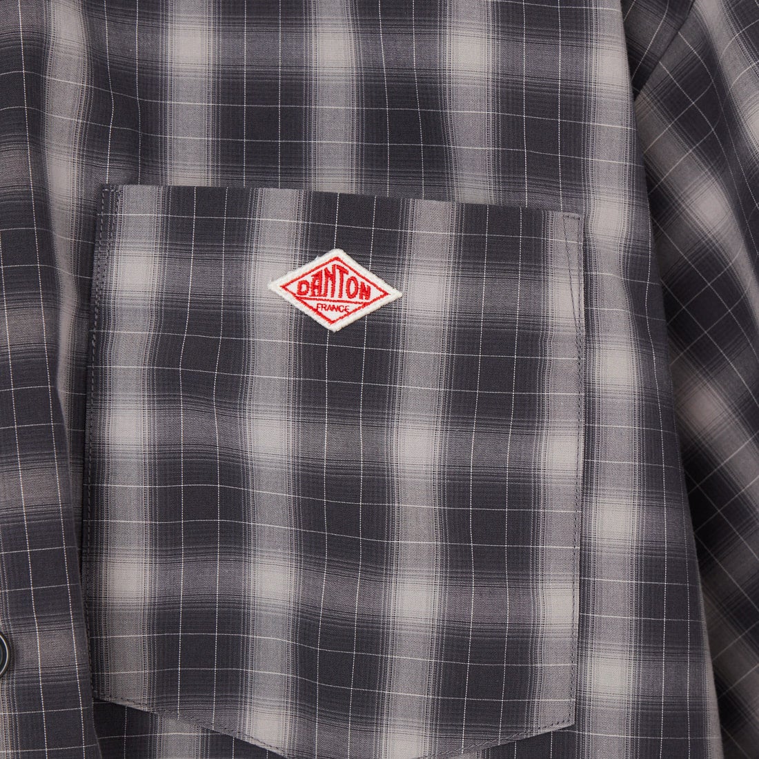 DANTON [ダントン] ポプリン ショートスリーブシャツ [DT-B0434TCV] GRY/CHR OM