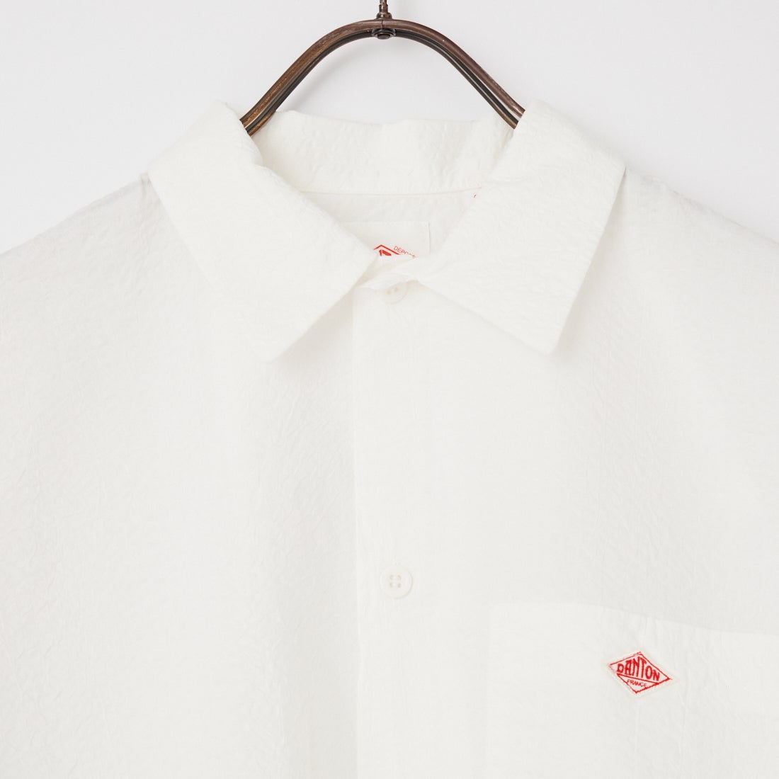 DANTON [ダントン] リンクルフィニッシュ ショートスリーブシャツ [DT-B0434UKK] OFF WHITE