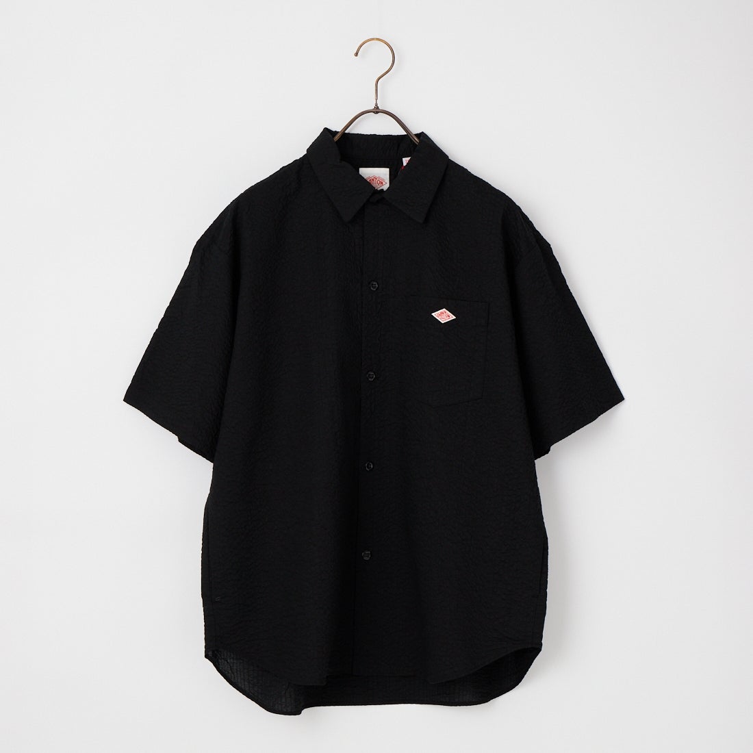 DANTON [ダントン] リンクルフィニッシュ ショートスリーブシャツ [DT-B0434UKK] BLACK