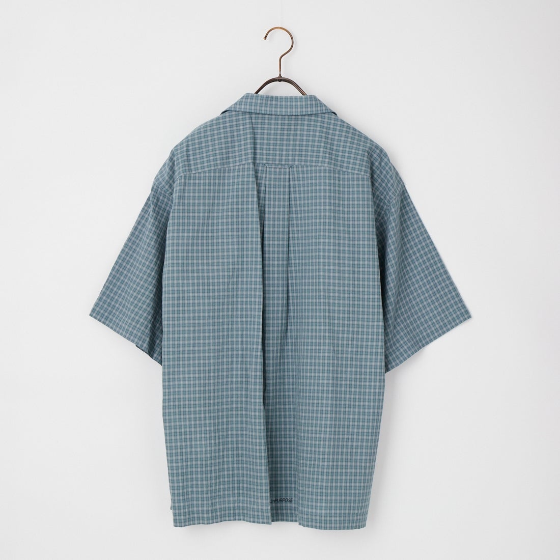 SEDAN ALL-PURPOSE [セダン オールパーパス] ドビーチェック オープンカラー半袖シャツ [SD26S-SH05] SLATE/GRY