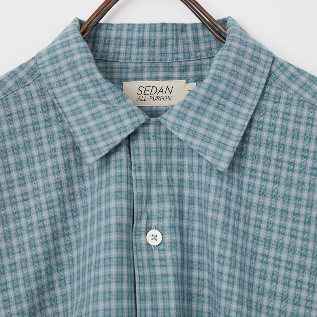 SEDAN ALL-PURPOSE [セダン オールパーパス] ドビーチェック オープンカラー半袖シャツ [SD26S-SH05] SLATE/GRY