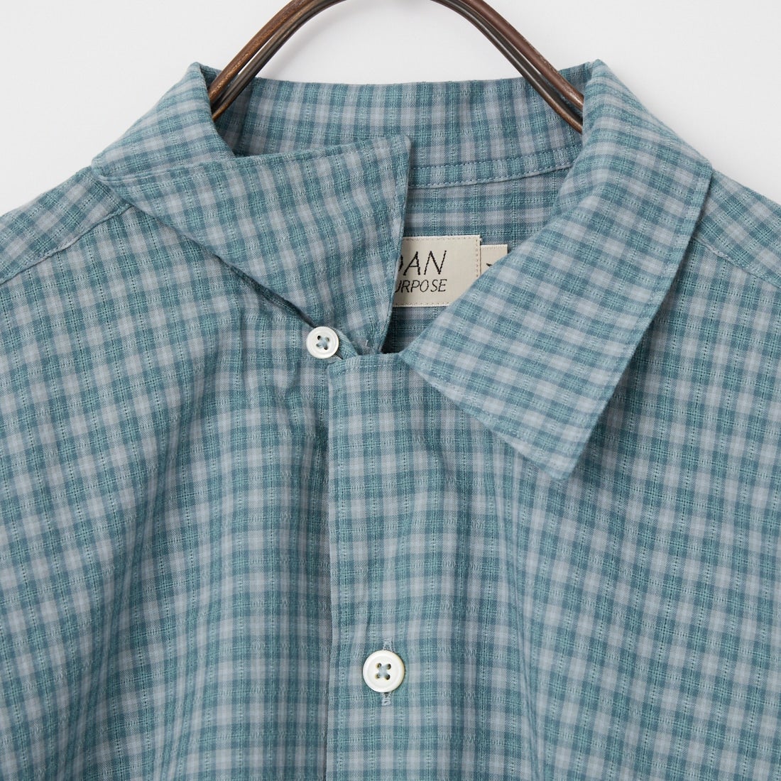 SEDAN ALL-PURPOSE [セダン オールパーパス] ドビーチェック オープンカラー半袖シャツ [SD26S-SH05] SLATE/GRY