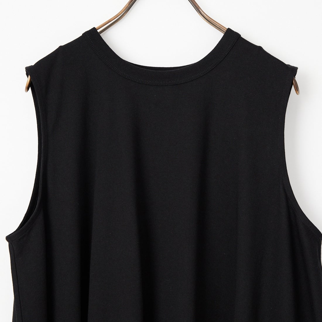 ORCIVAL [オーシバル] ノースリーブAラインシルエット カットワンピース [OR-C0534OEJ] BLACK