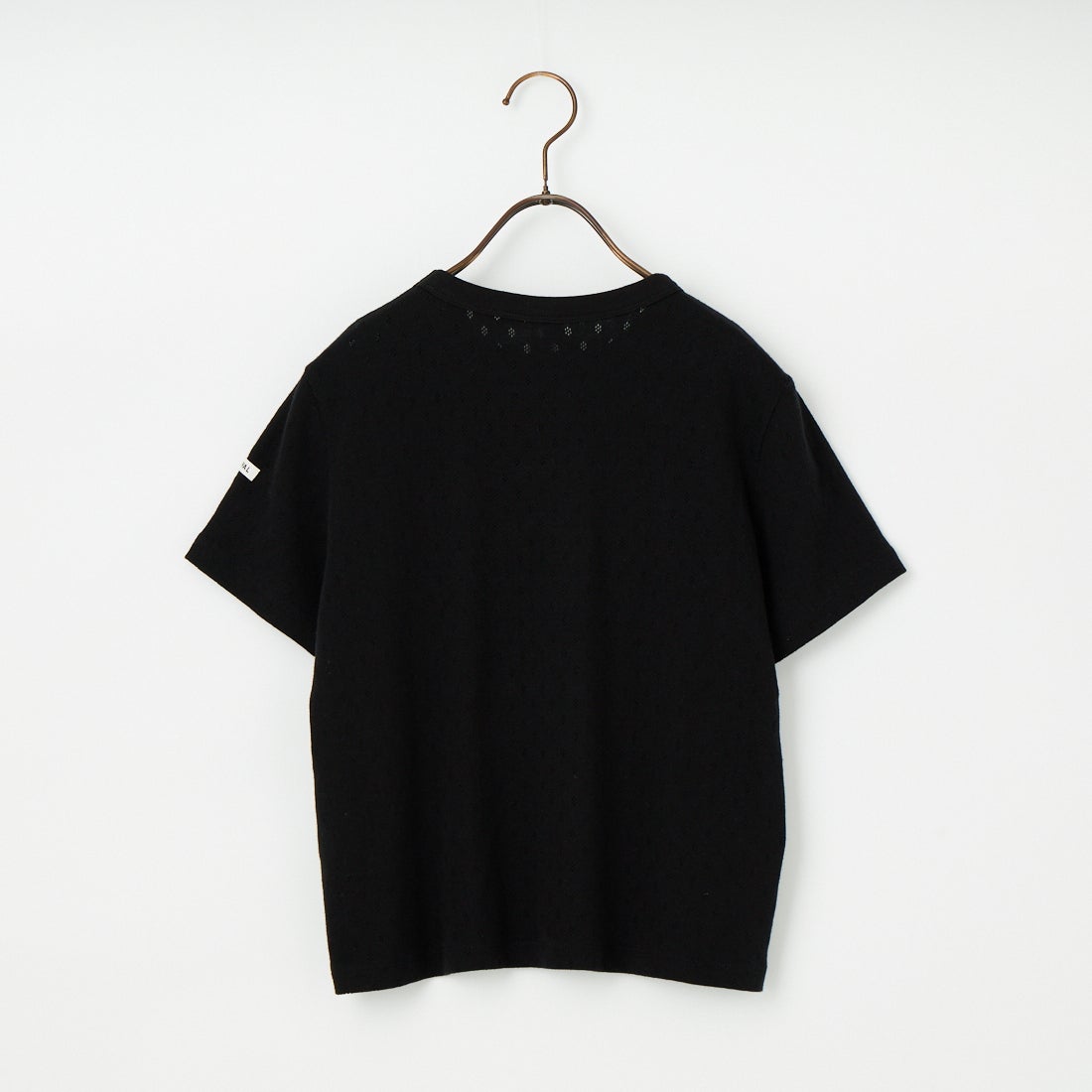 ORCIVAL [オーシバル] パターンメッシュ クルーネックTシャツ [OR-C0527OWE] BLACK