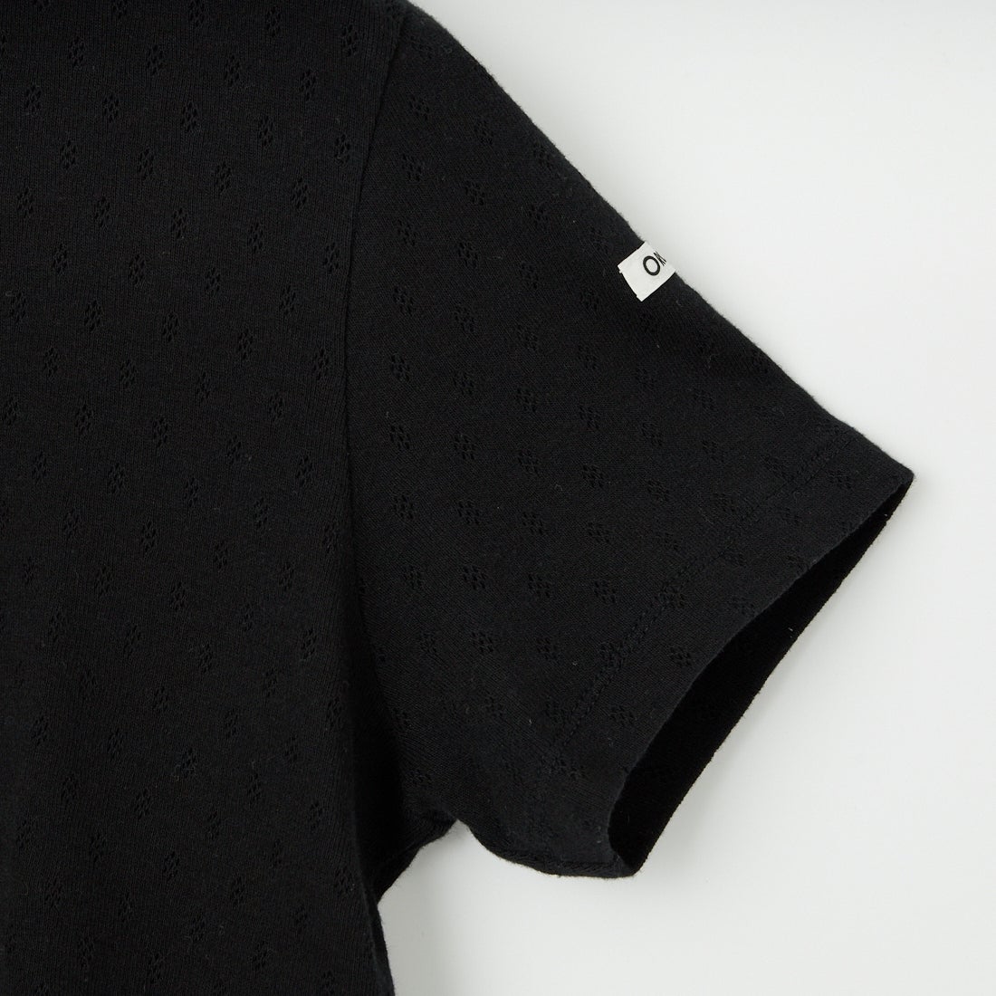 ORCIVAL [オーシバル] パターンメッシュ クルーネックTシャツ [OR-C0527OWE] BLACK