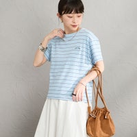 SAX/NV/WH&&モデル身長：150cm 着用サイズ：2&&