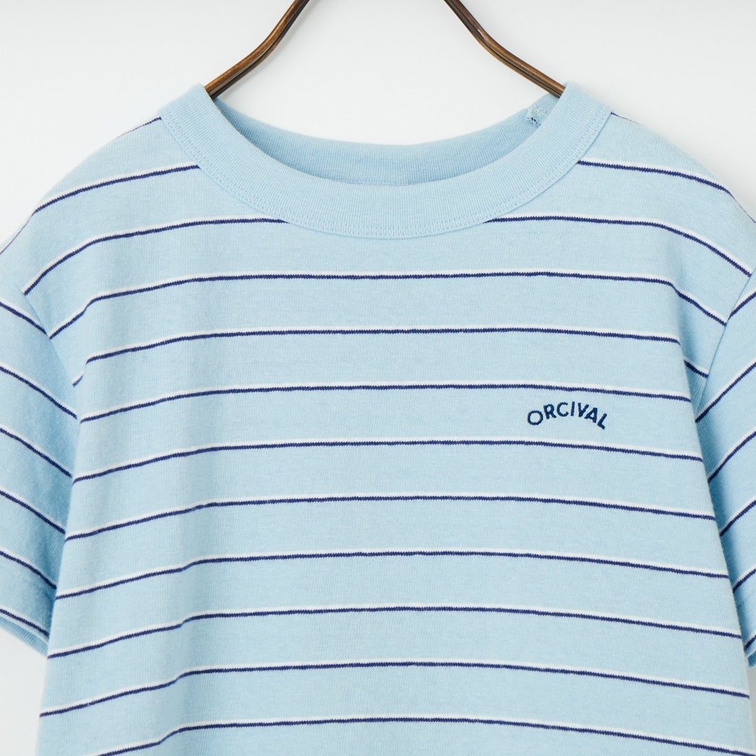 ORCIVAL [オーシバル] ワンポイント刺繍 ショートスリーブTシャツ [OR-C0519TSB] SAX/NV/WH