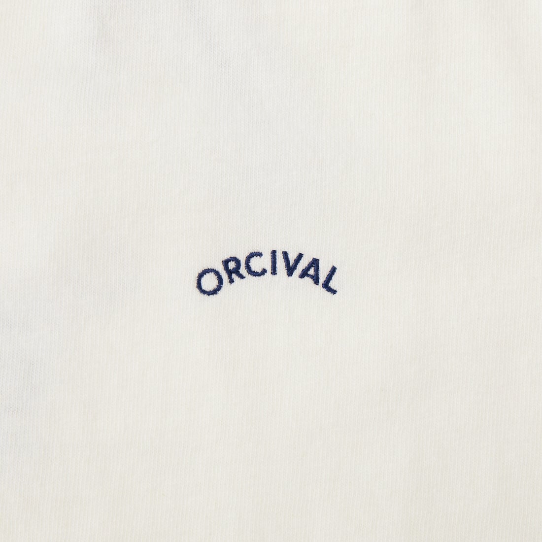 ORCIVAL [オーシバル] ワンポイント刺繍 ショートスリーブTシャツ [OR-C0519TSB] OFF WHITE