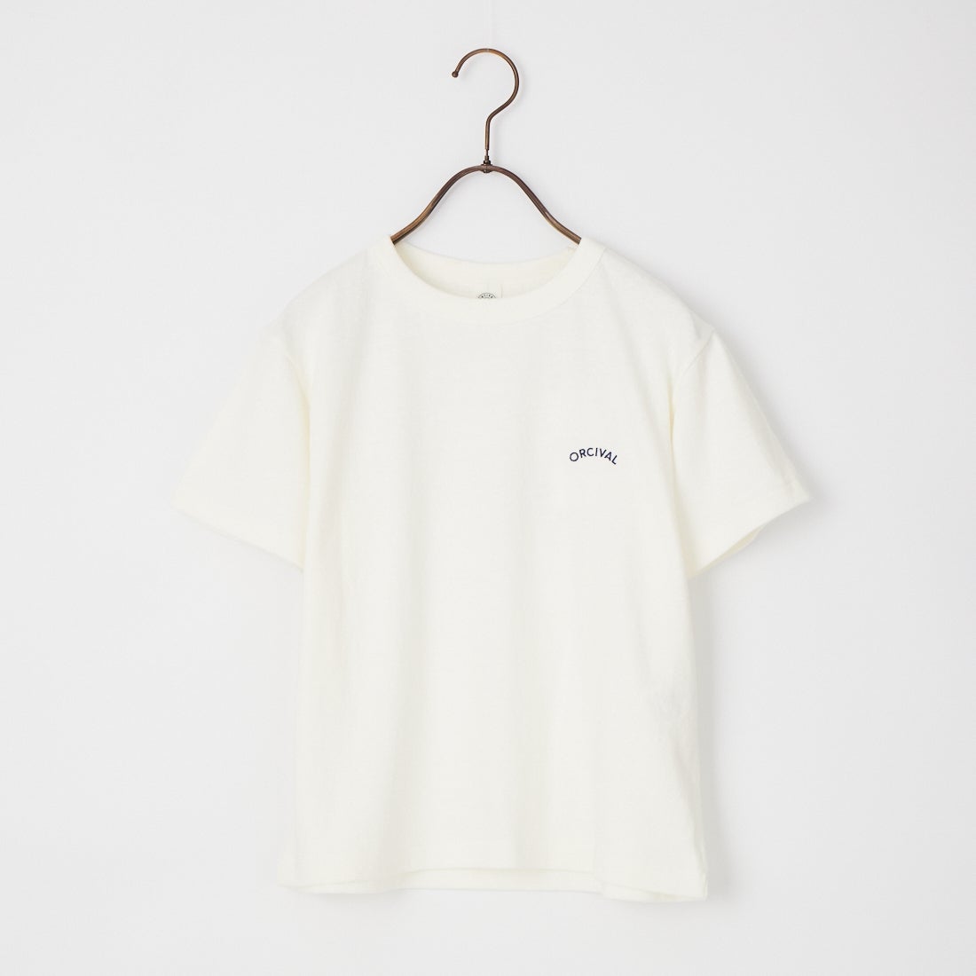 ORCIVAL [オーシバル] ワンポイント刺繍 ショートスリーブTシャツ [OR-C0519TSB] OFF WHITE