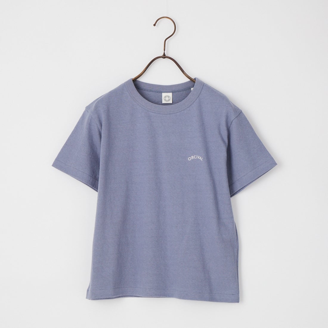 ORCIVAL [オーシバル] ワンポイント刺繍 ショートスリーブTシャツ [OR-C0519TSB] SAX