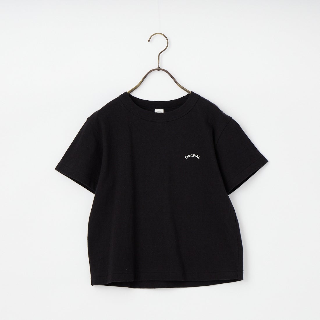 ORCIVAL [オーシバル] ワンポイント刺繍 ショートスリーブTシャツ [OR-C0519TSB] BLACK