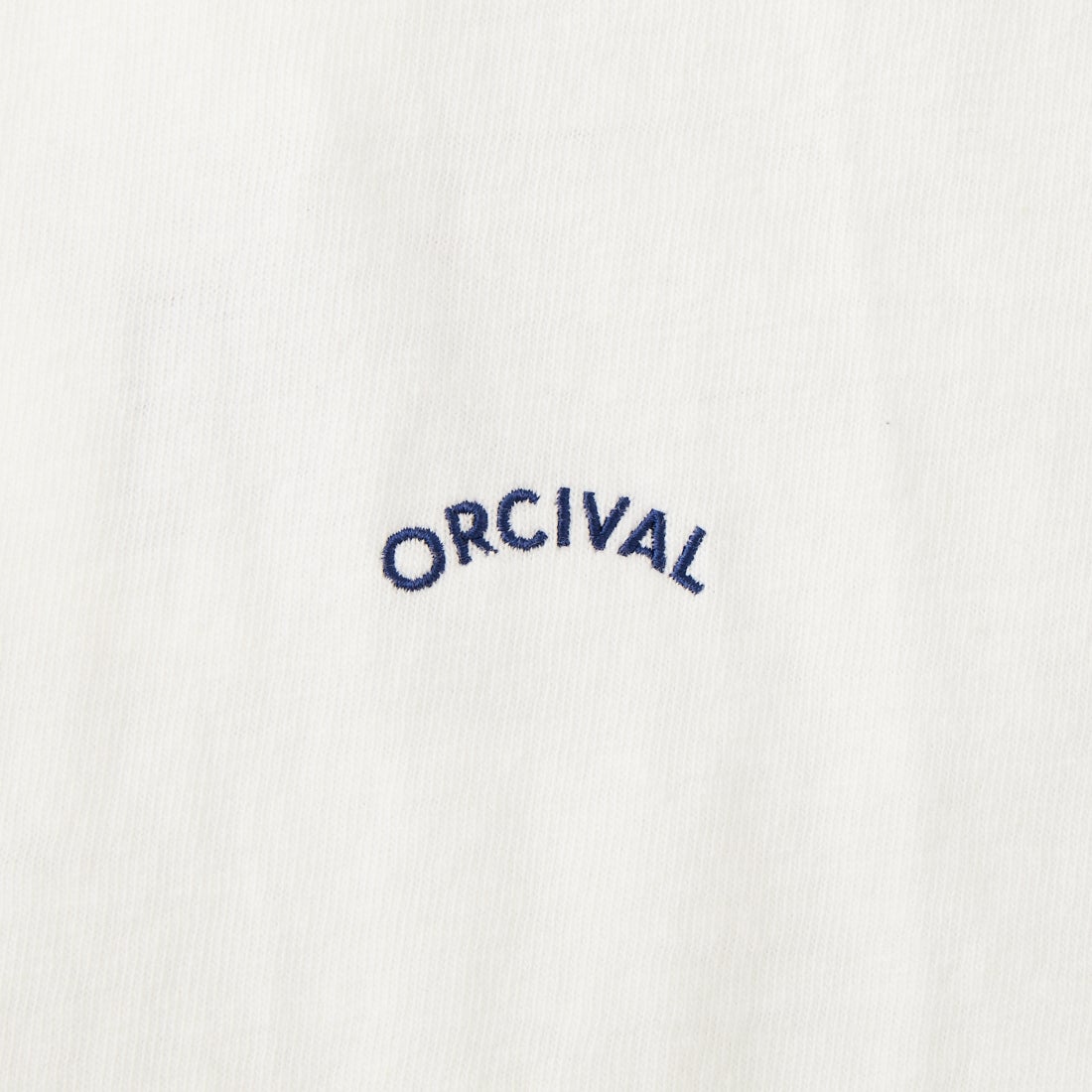 ORCIVAL [オーシバル] ワンポイント刺繍 ショートスリーブTシャツ [OR-C0520TSB] OFF WHITE