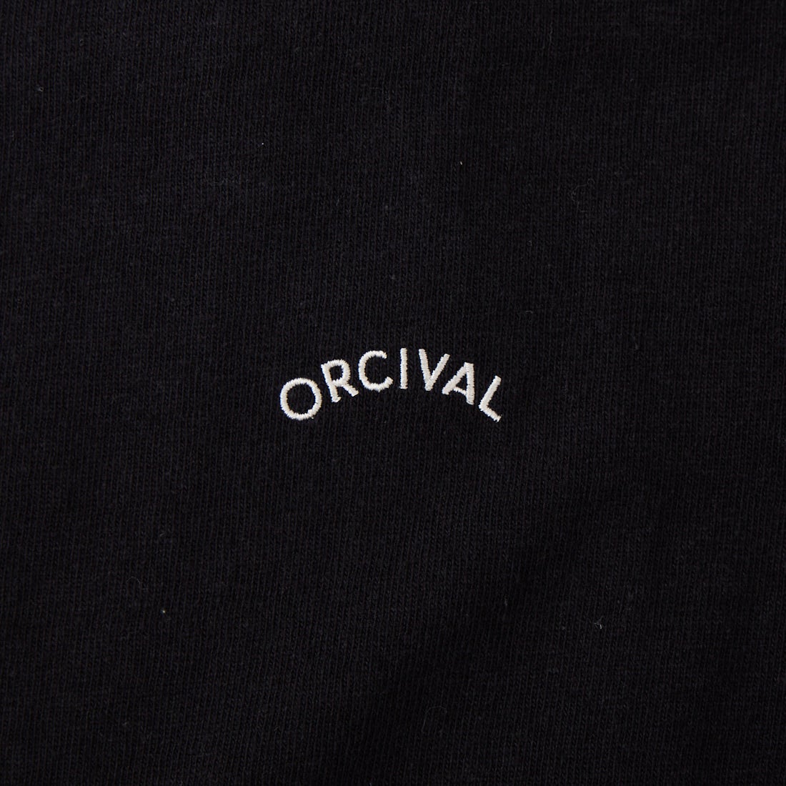 ORCIVAL [オーシバル] ワンポイント刺繍 ショートスリーブTシャツ [OR-C0520TSB] BLACK
