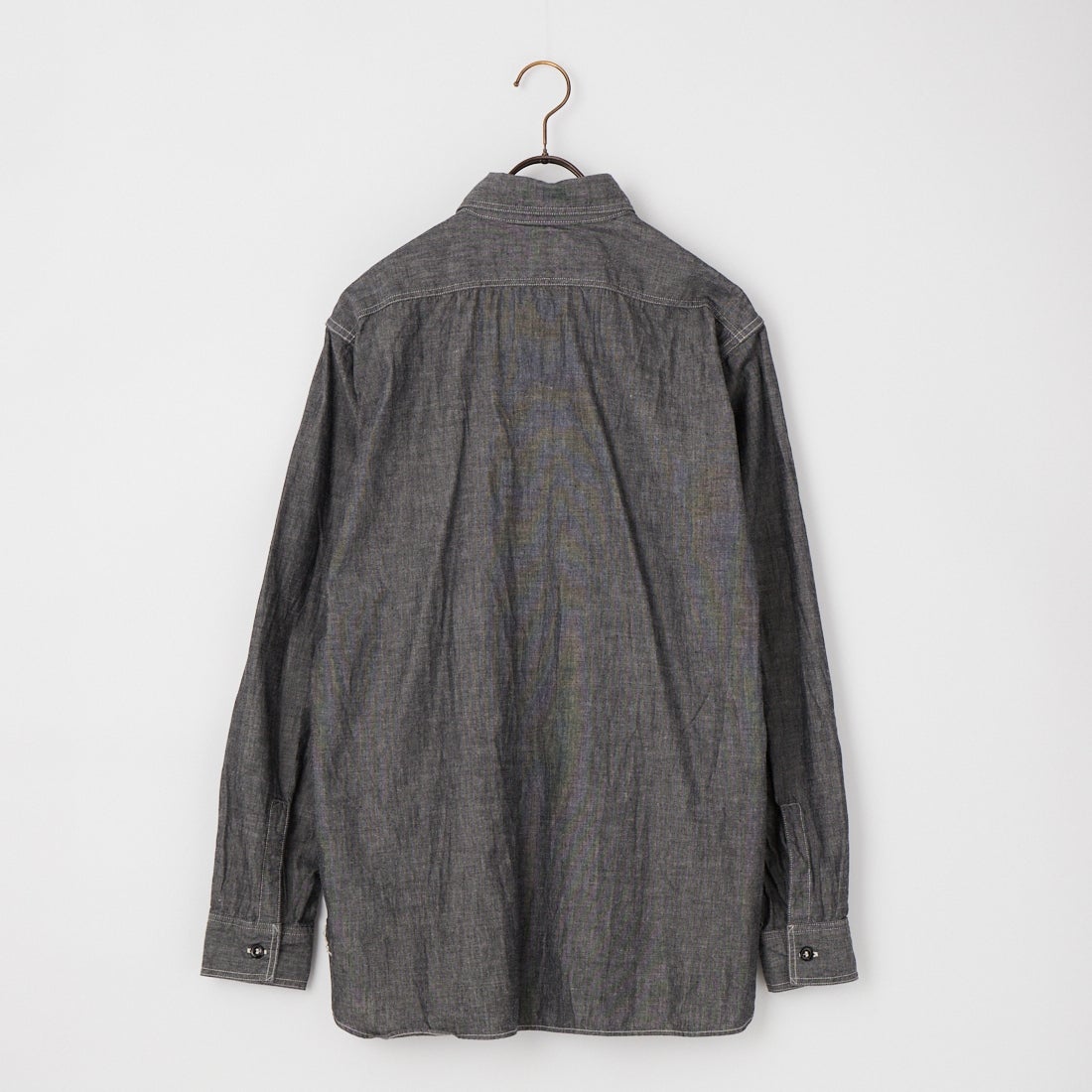 orSlow [オアスロウ] リラックスフィット ブラックシャンブレーシャツ [01-8270] 61 BLACK