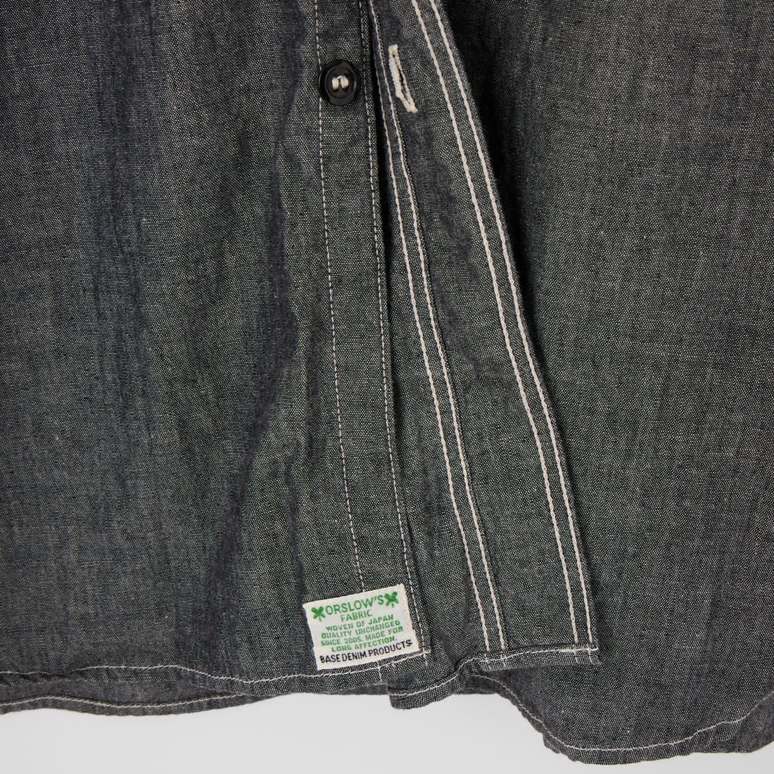 orSlow [オアスロウ] リラックスフィット ブラックシャンブレーシャツ [01-8270] 61 BLACK