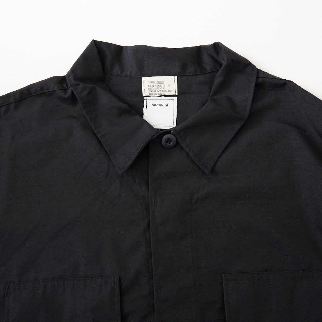 ODDMENT [オッドメント] カスタム タクティカルショートスリーブシャツ [CUSTOM-TACTICAL-SS] BLACK