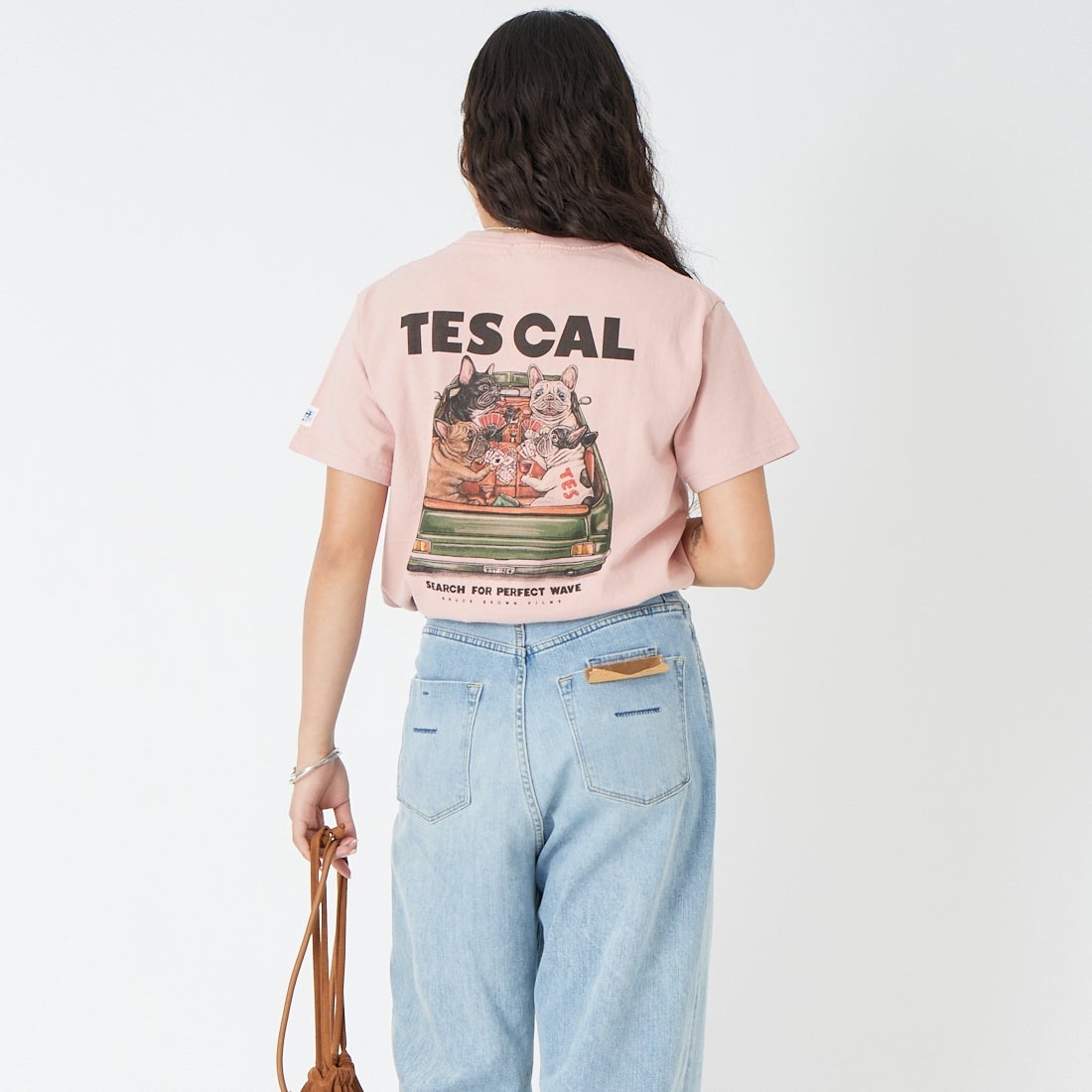 The Endless Summer [エンドレスサマー] JOKER Tシャツ [FH-26574327] 15 PINK &&モデル身長：162cm 着用サイズ：S&&