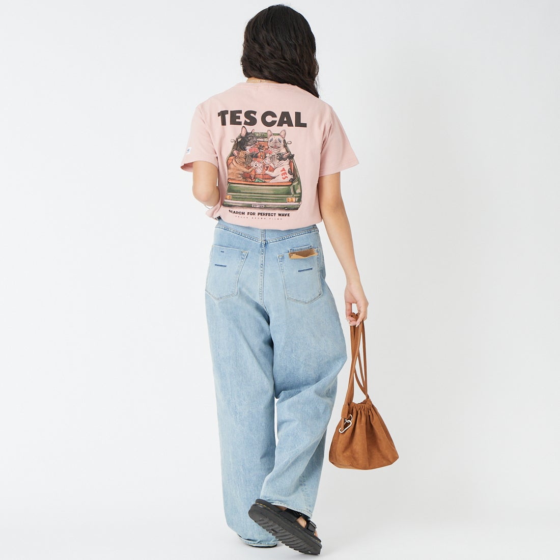 The Endless Summer [エンドレスサマー] JOKER Tシャツ [FH-26574327] 15 PINK &&モデル身長：162cm 着用サイズ：S&&