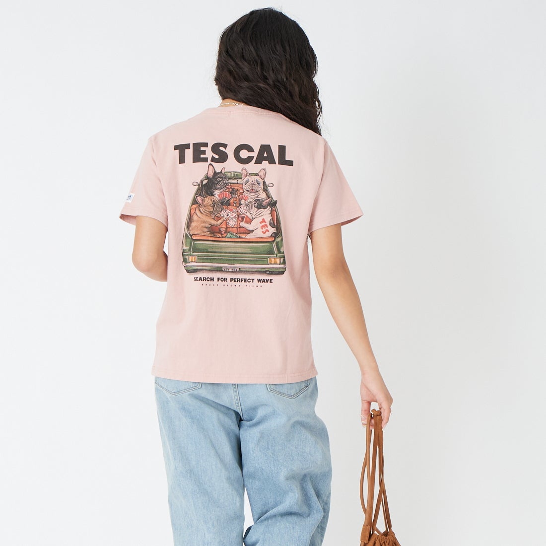 The Endless Summer [エンドレスサマー] JOKER Tシャツ [FH-26574327] 15 PINK &&モデル身長：162cm 着用サイズ：S&&
