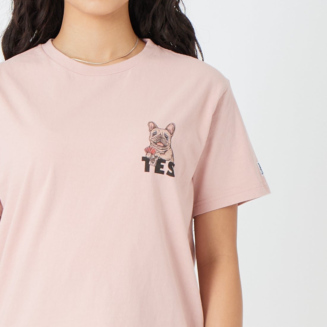 The Endless Summer [エンドレスサマー] JOKER Tシャツ [FH-26574327] 15 PINK &&モデル身長：162cm 着用サイズ：S&&