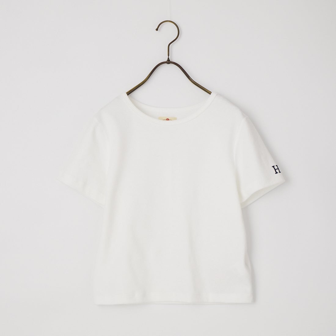 HOLLYWOOD RANCH M0ARKET [ハリウッドランチマーケット] クロップド ショートスリーブ Tシャツ [1006989] WHITE
