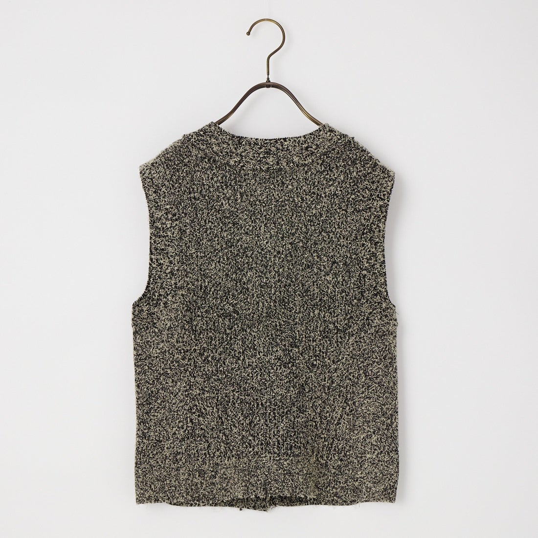 emmi [エミ] ツノヤーン リブニットベスト [13WNT261061] BLK