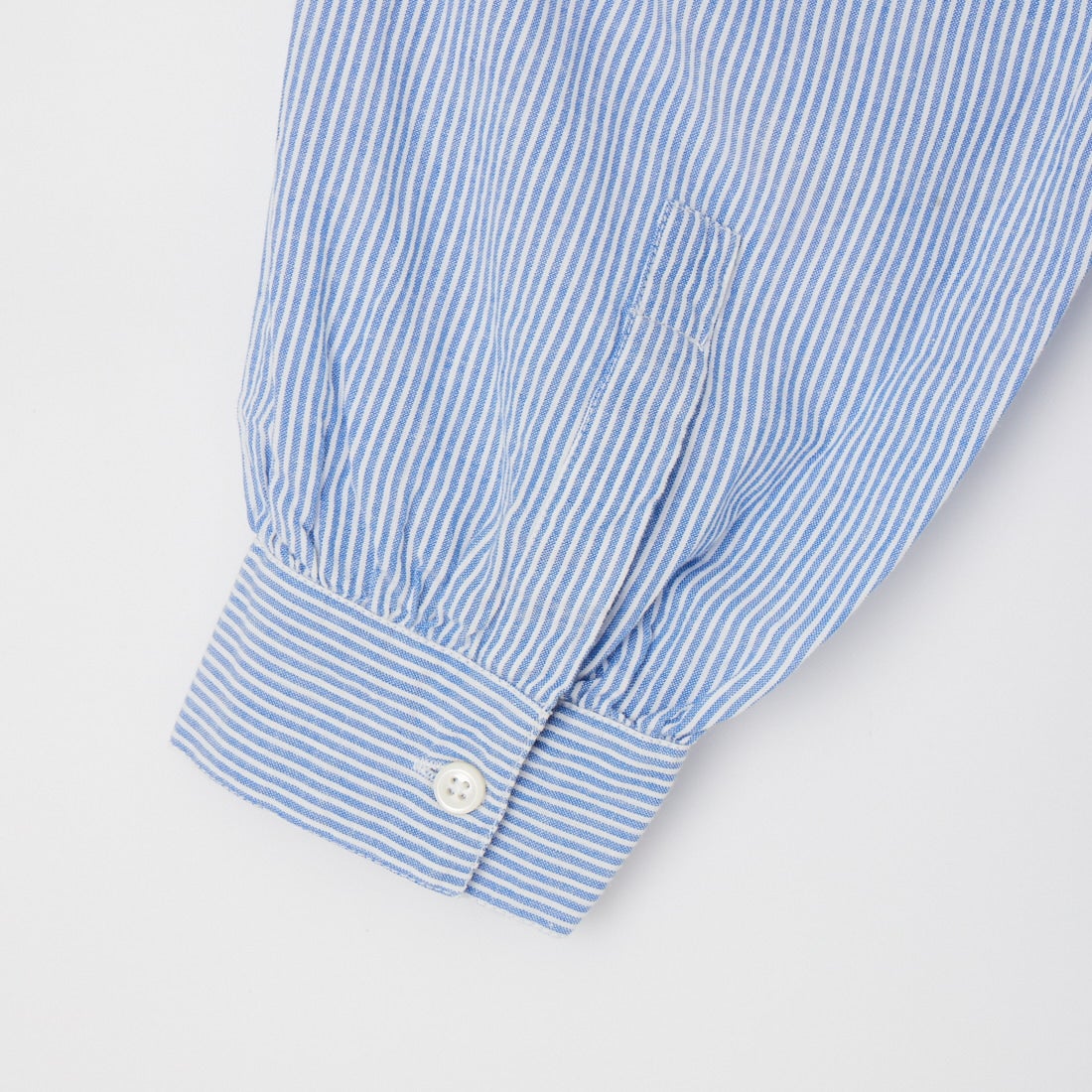 ARMEN [アーメン] シアサッカー ワークギャザーバンドカラーシャツワンピース [INAM2633S] 3490 BLU/S