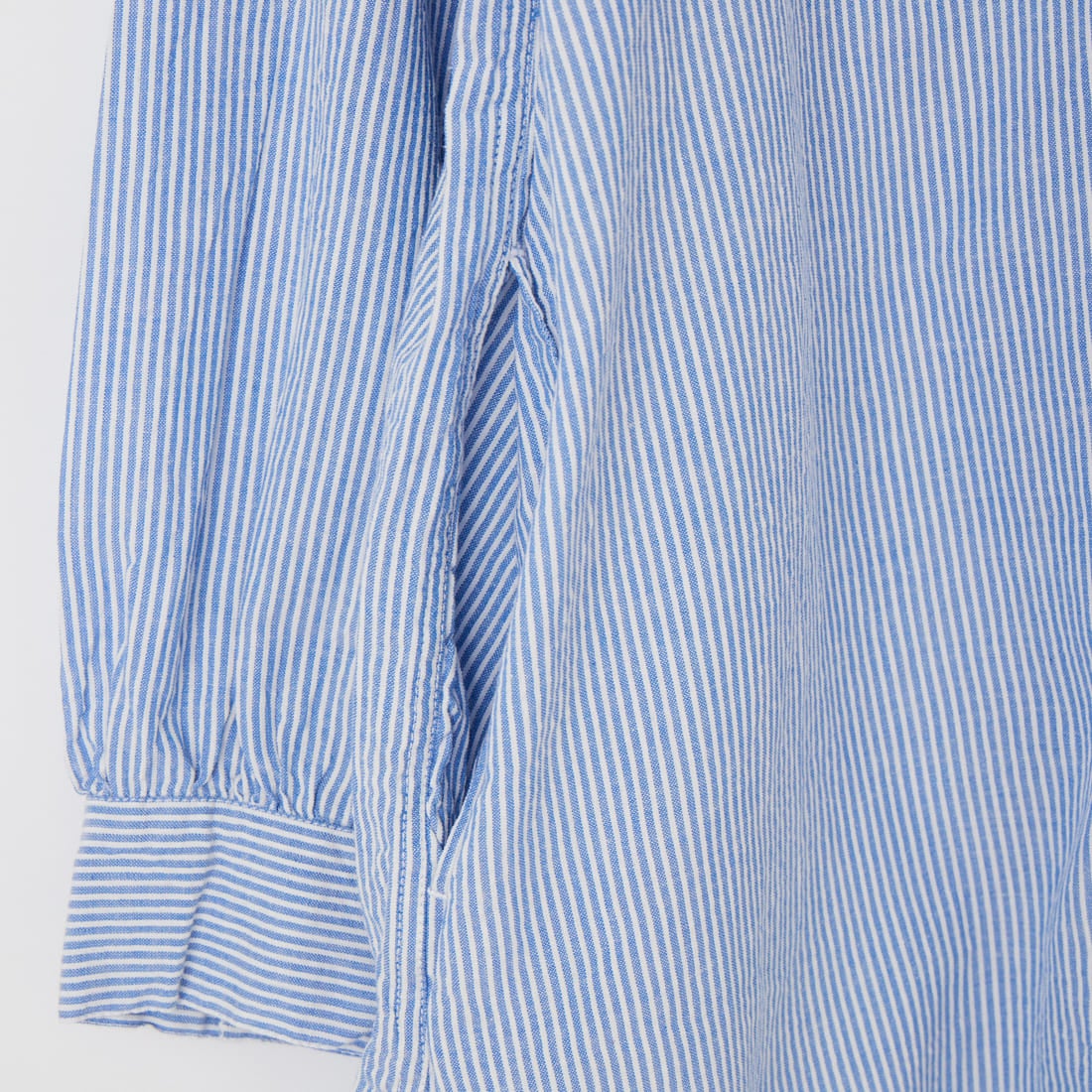 ARMEN [アーメン] シアサッカー ワークギャザーバンドカラーシャツワンピース [INAM2633S] 3490 BLU/S