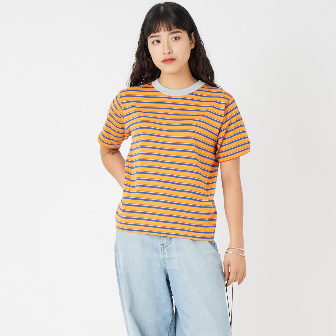 ORANGE TEM&&モデル身長：162cm 着用サイズ：0&&