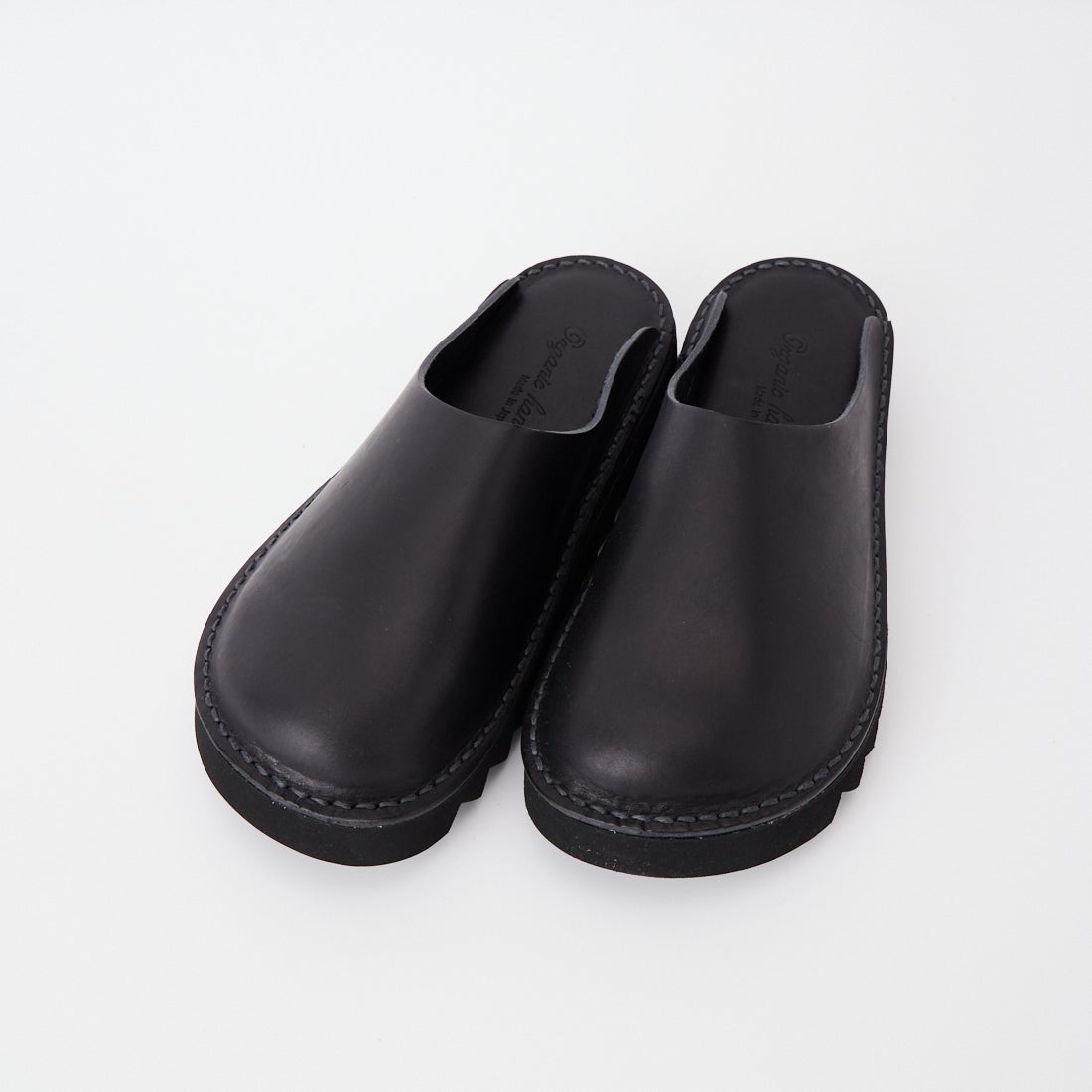 Organic handloom [オーガニックハンドルーム] DELFT レザークロッグ [OH025009] BLACK