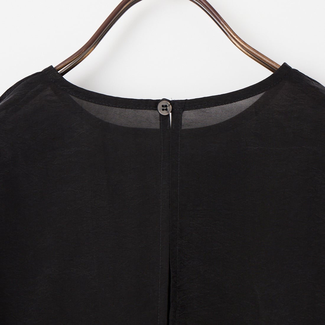 CLOCHE [クロシェ] シアーギャザーデザイントップス [61085034] ﾌﾞﾗｯｸ