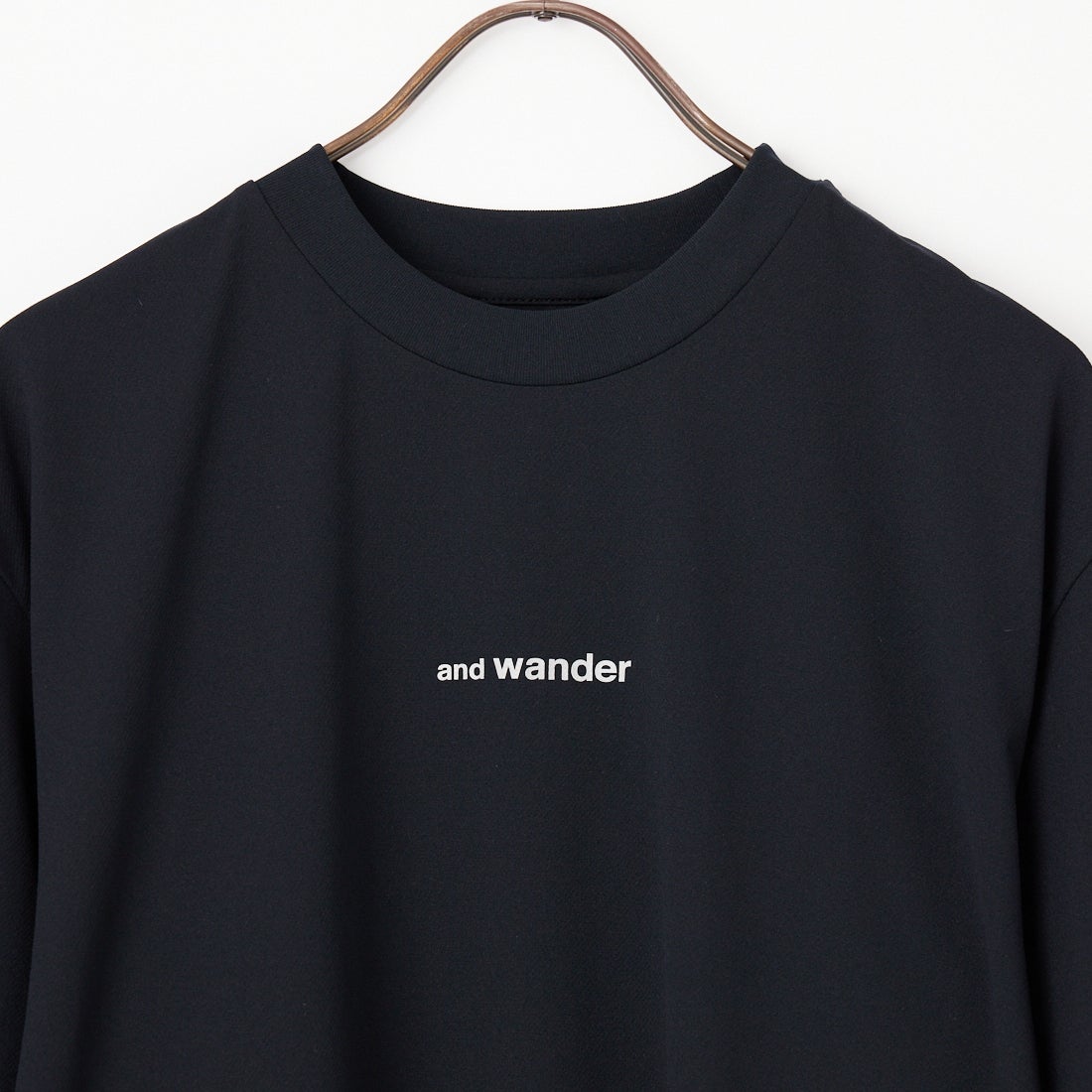 and wander [アンドワンダー] ドライメッシュTシャツ [5746964035] BLACK