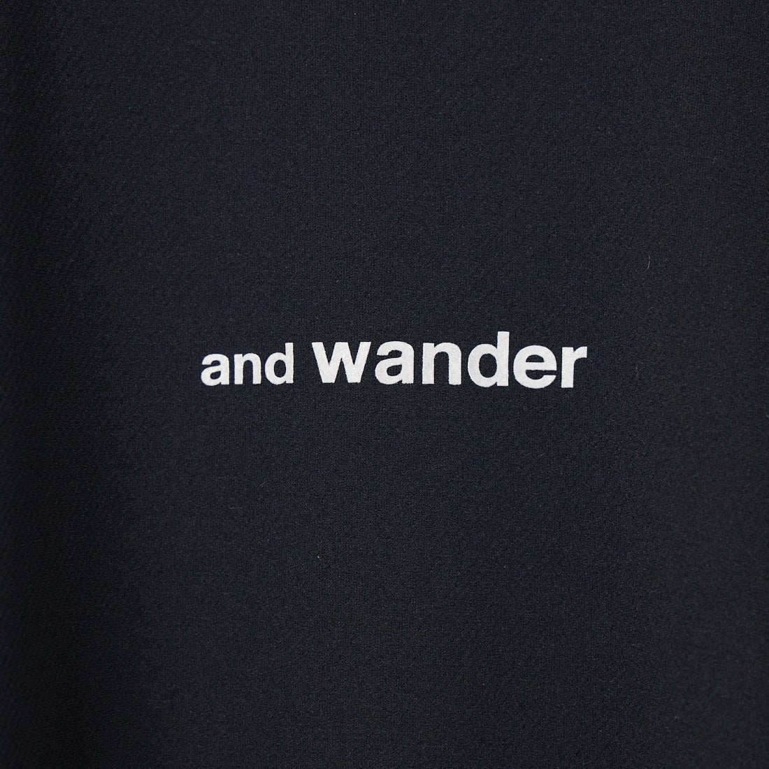 and wander [アンドワンダー] ドライメッシュTシャツ [5746964035] BLACK