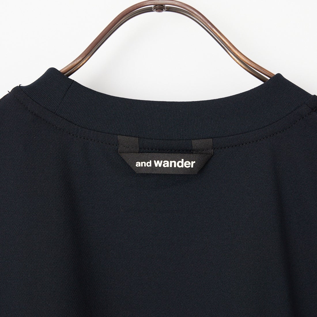 and wander [アンドワンダー] ドライメッシュTシャツ [5746964035] BLACK
