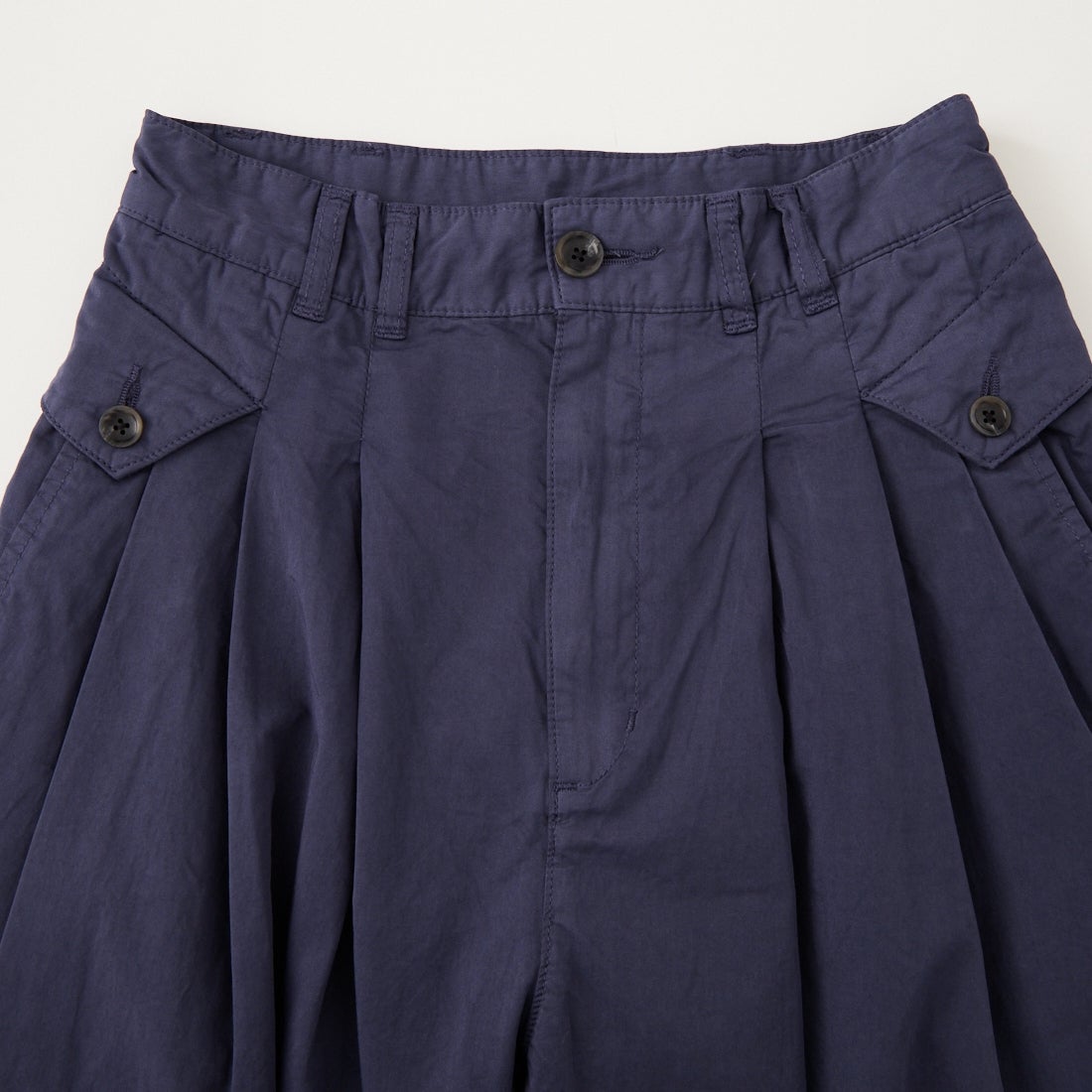 crinkle crinkle crinkle [クリンクル クリンクル クリンクル] ガーメントダイオーバータックパンツ [CC-4529] NAVY