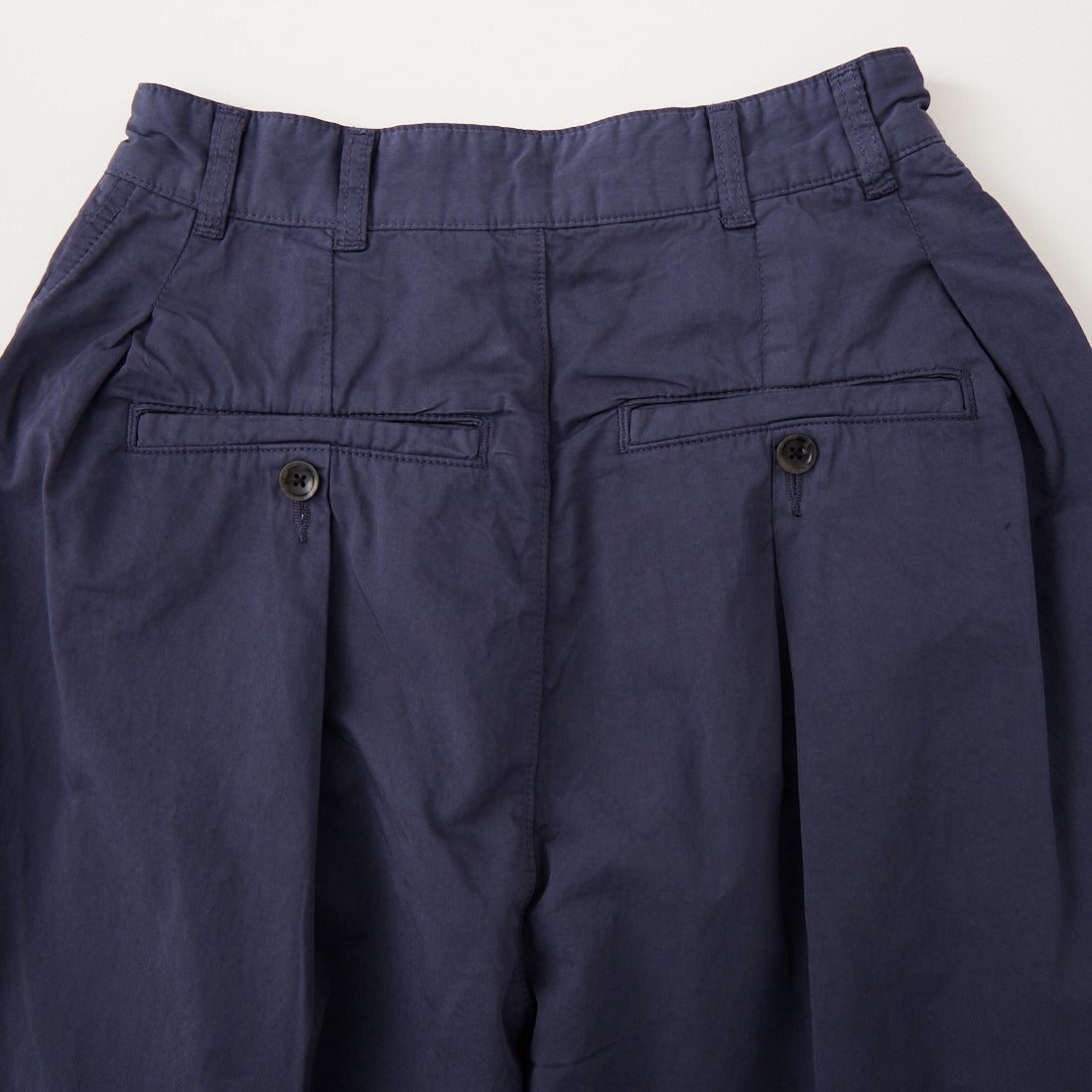 crinkle crinkle crinkle [クリンクル クリンクル クリンクル] ガーメントダイオーバータックパンツ [CC-4529] NAVY